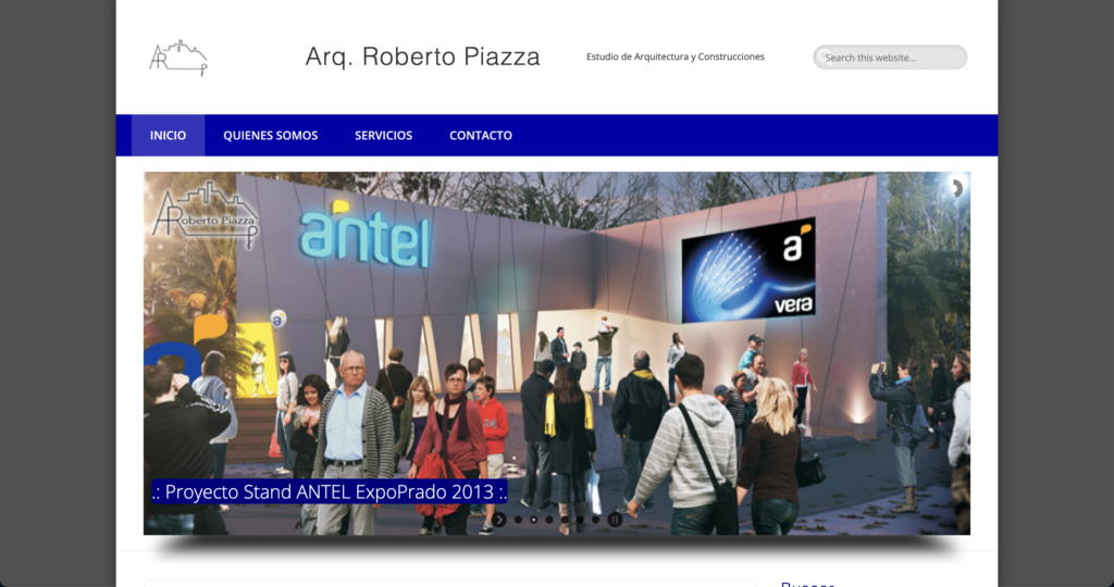 Arqu. Roberto Piazza, sitio institucional de firma de arquitectos en Montevideo
