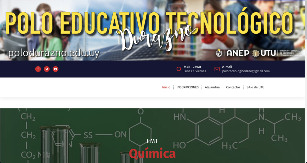 Sitio institucional del Polo Educativo Tecnológico de Durazno